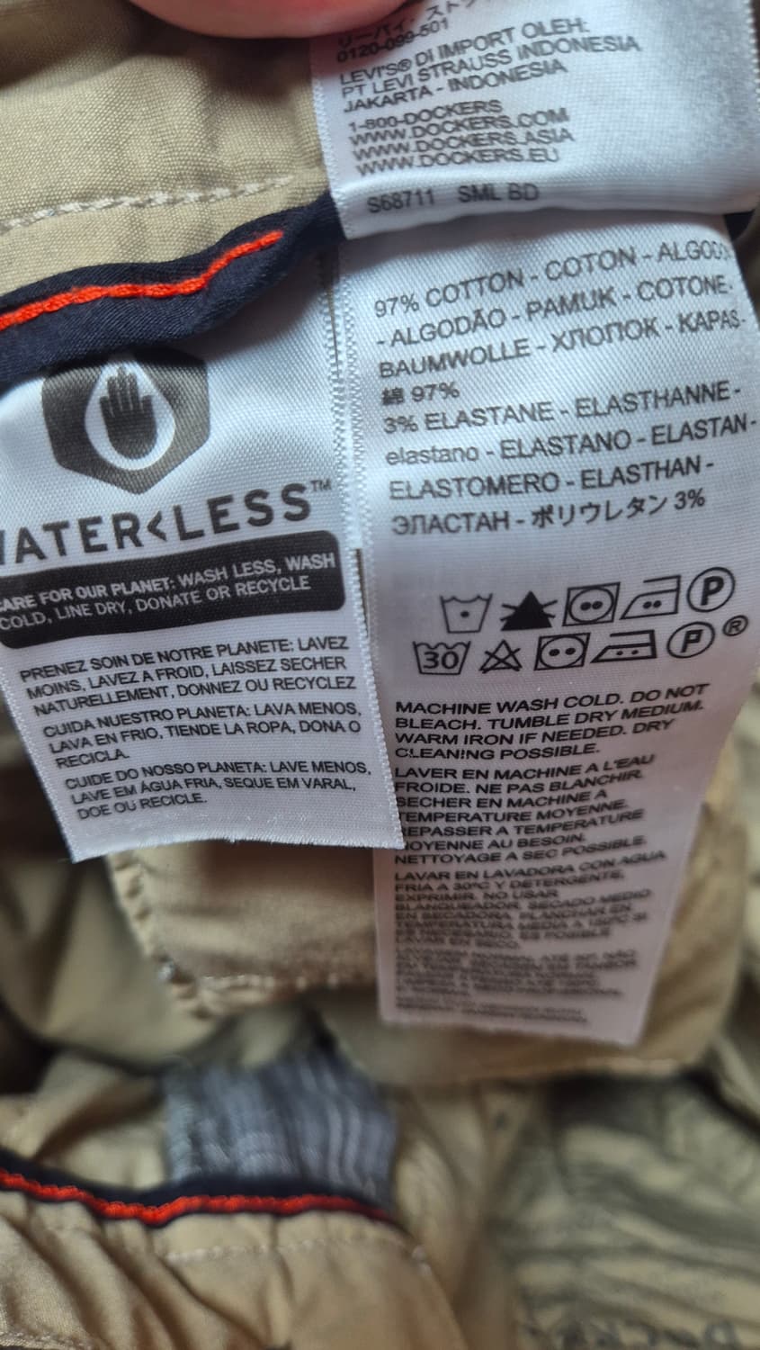 Dockers 체크 패턴 베이지 슬랙스 상품이미지8