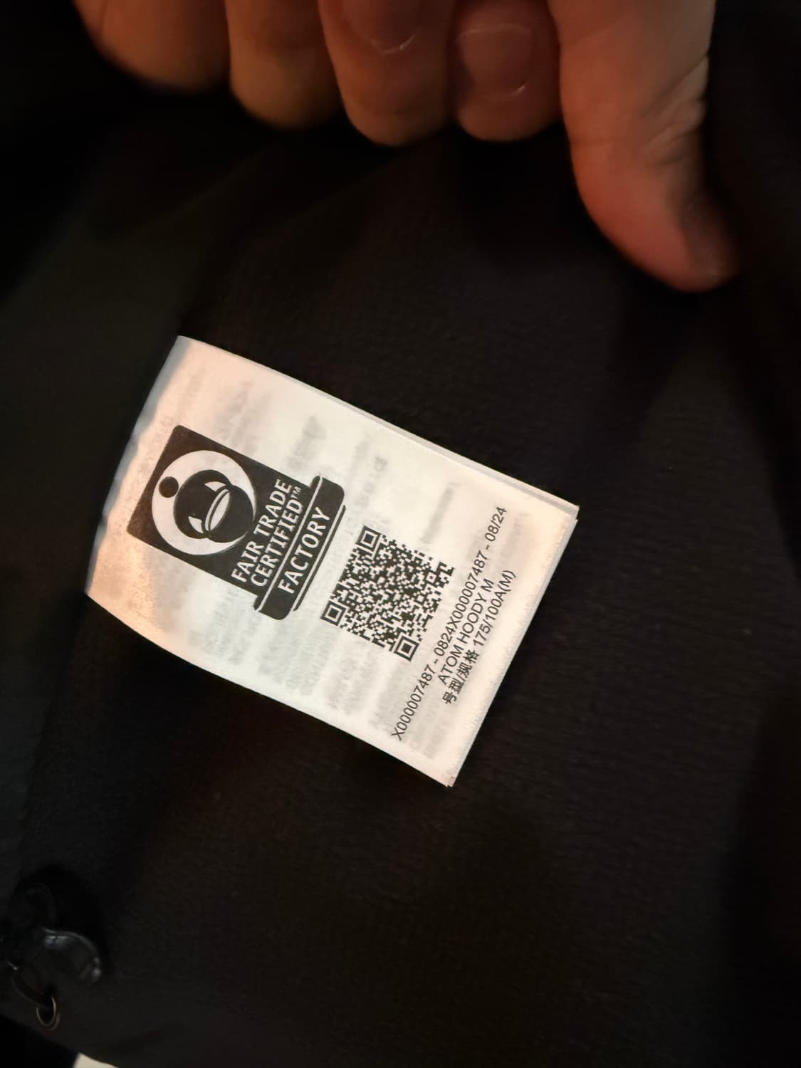 아크테릭스 아톰 후디 블랙 M 상품이미지8