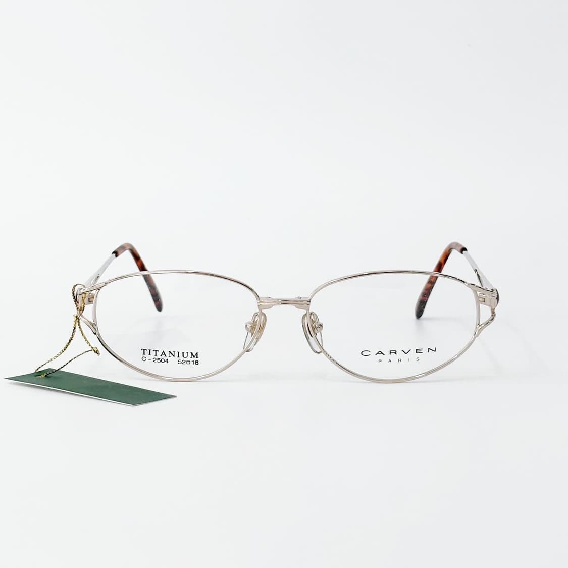 키지클럽 CARVEN 골드 로고 메탈 데드스탁 빈티지안경 상품이미지2