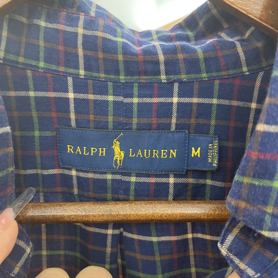 폴로 랄프로렌 올드스쿨 레트로 캐주얼 빈티지 체크 셔츠 M C10522 상품이미지5