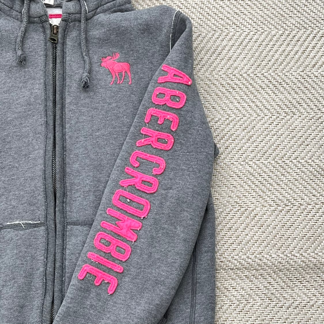 아베크롬비 로고자수 후드집업 r2955  상품이미지5