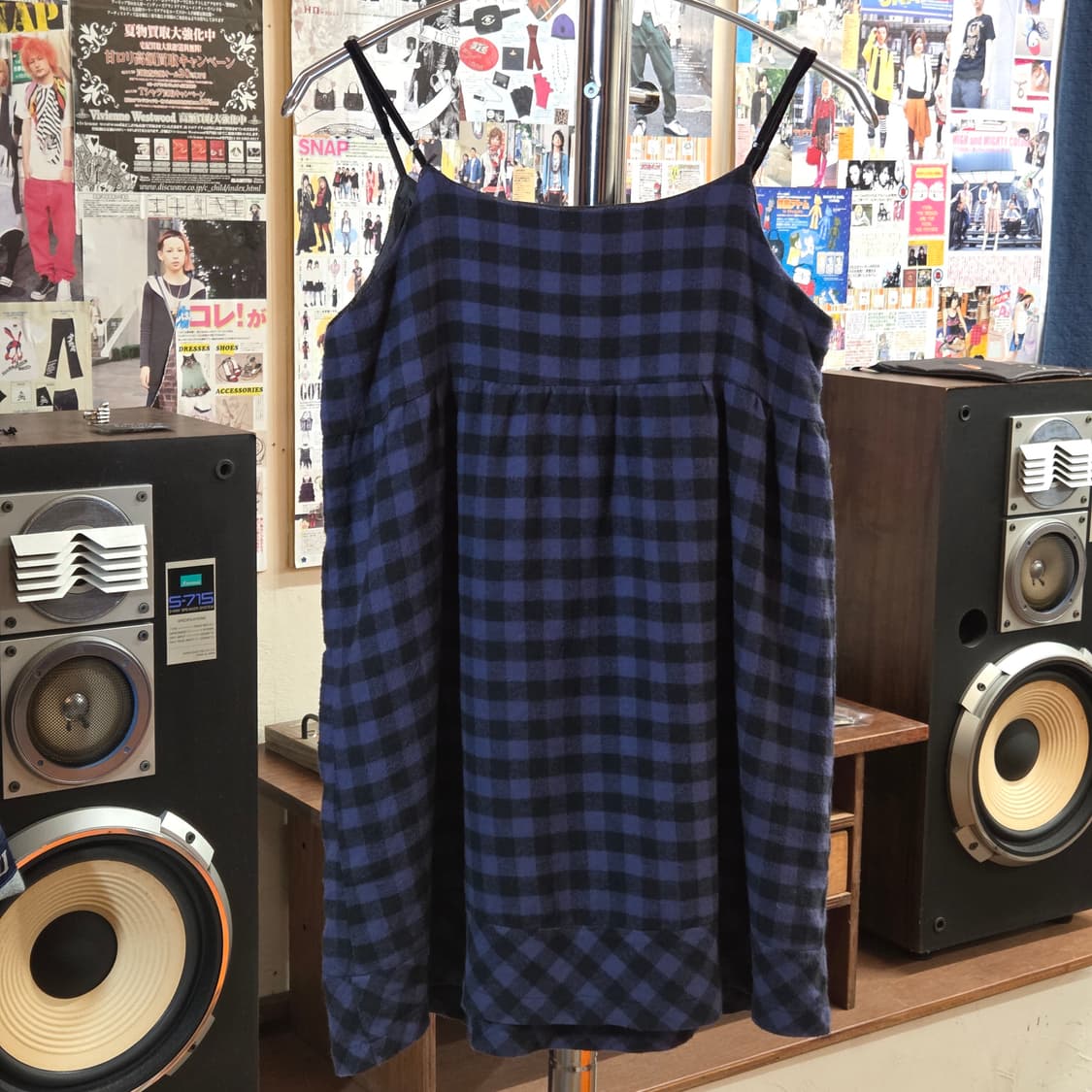 JPN 펑크 퍼플 체크 스터드 원피스 상품이미지4