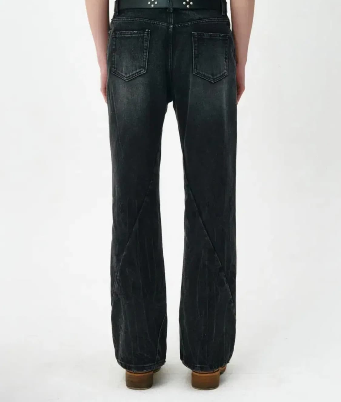 넥스트도어립스 블랙 그레이 진 데님 청바지 1 상품이미지2