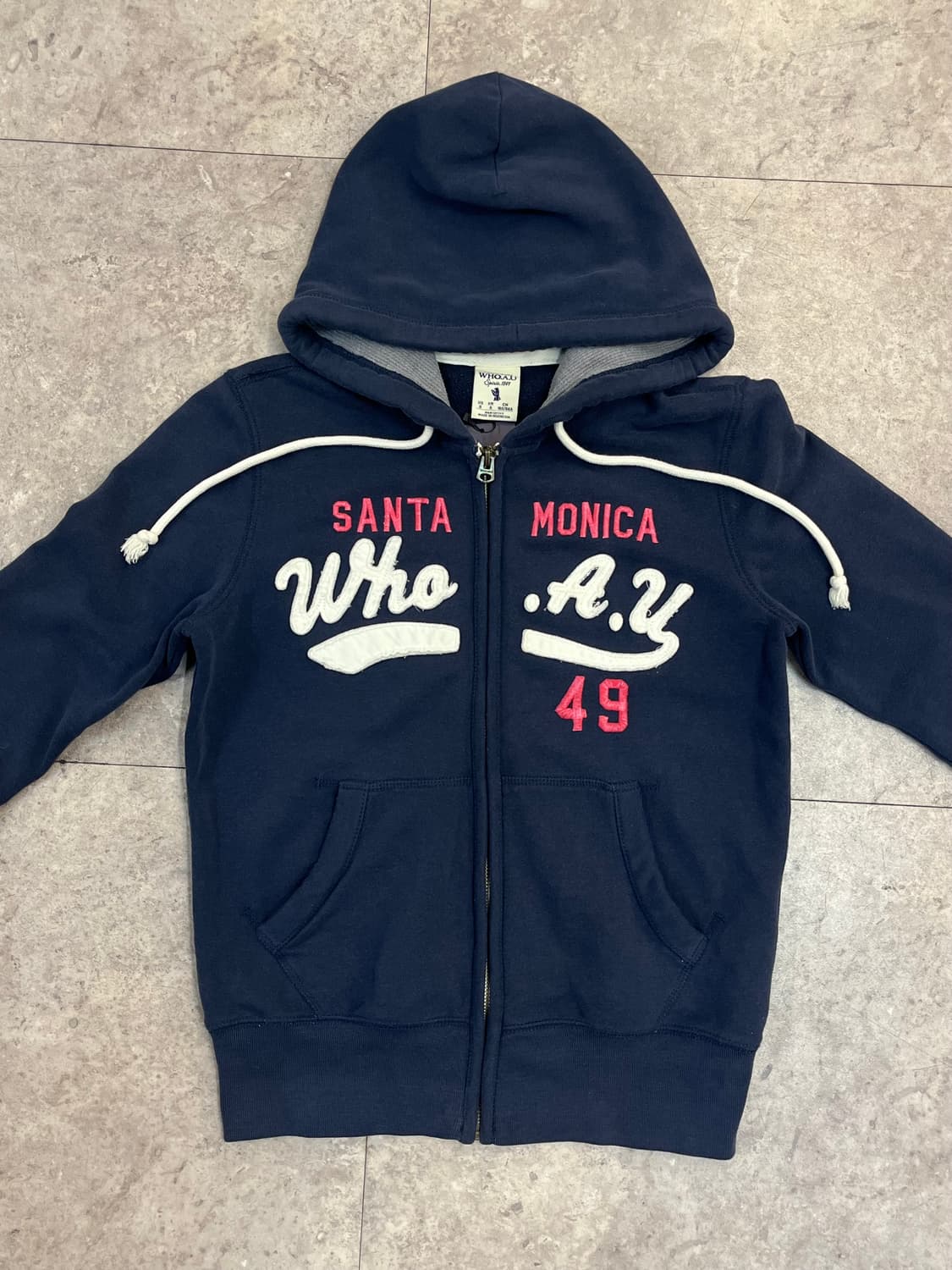 후아유 후드집업 네이비 S  #csz3838 상품이미지5