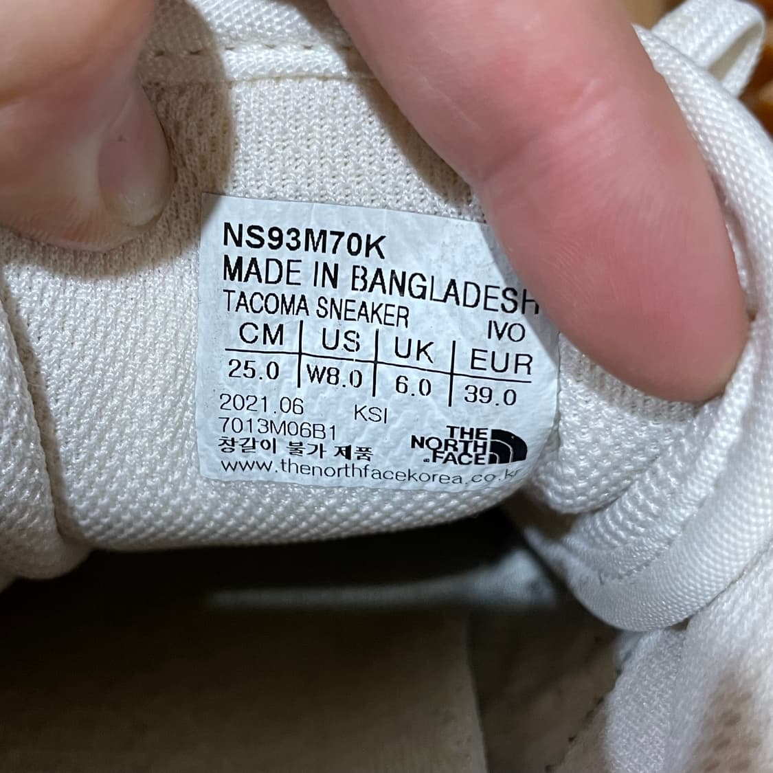 노스페이스 타코마 스니커즈 250 상품이미지9