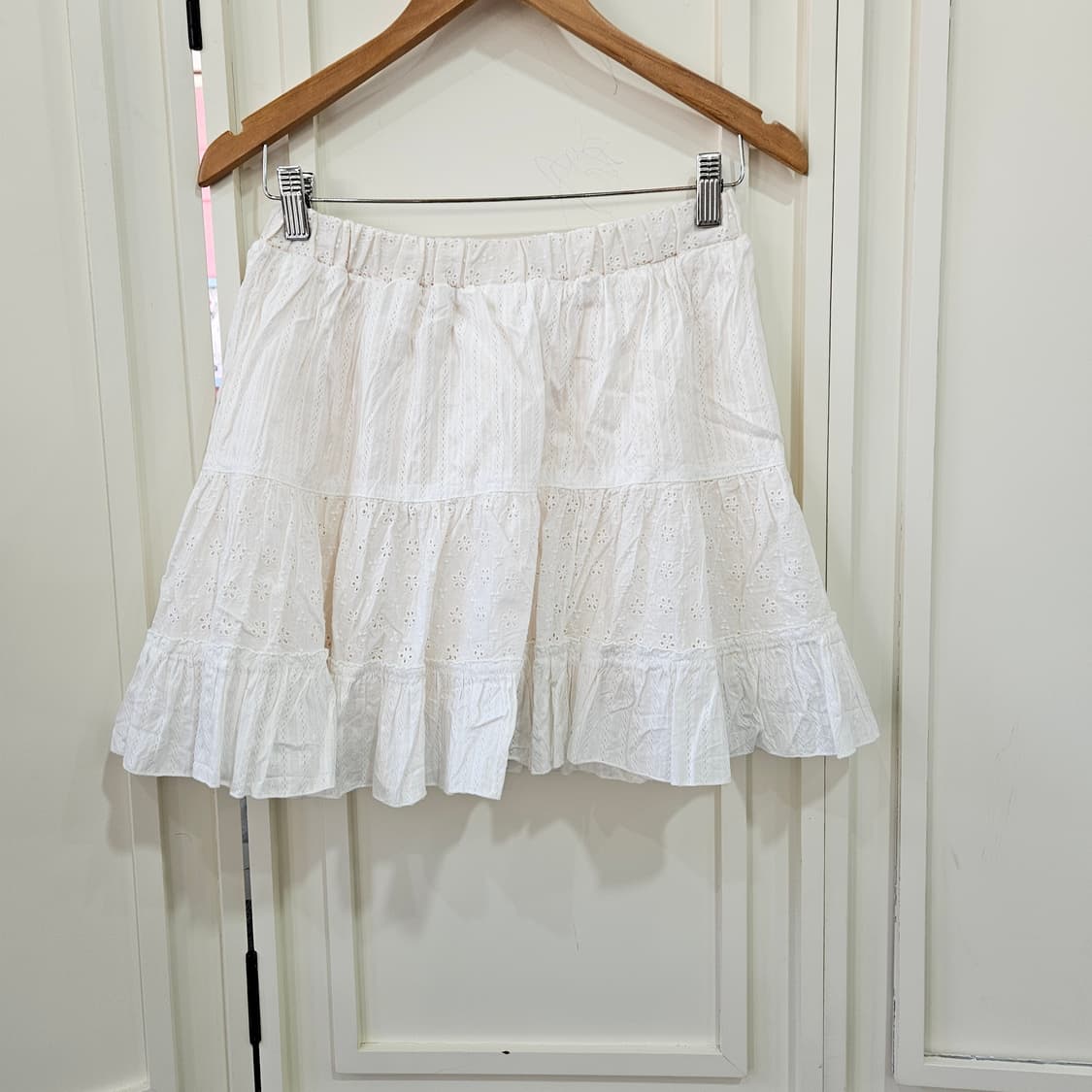 화이트 아일렛 캉캉 미니 스커트 상품이미지4