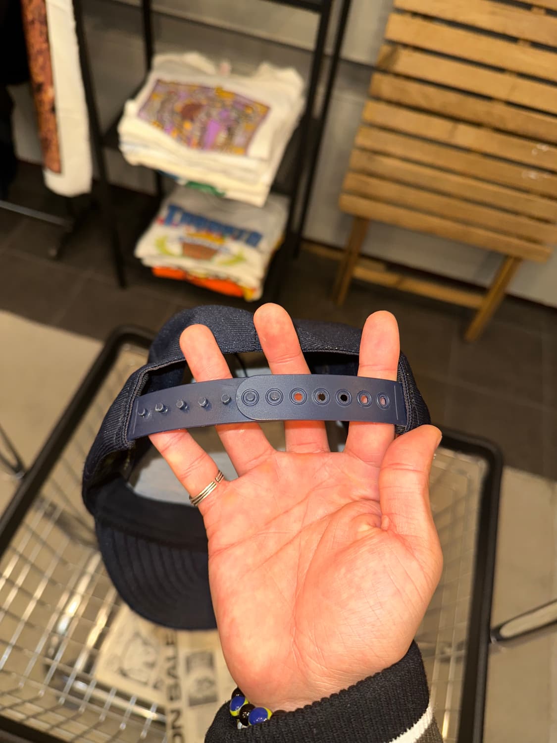 90’s US Army dark navy patch logo Cap 상품이미지8