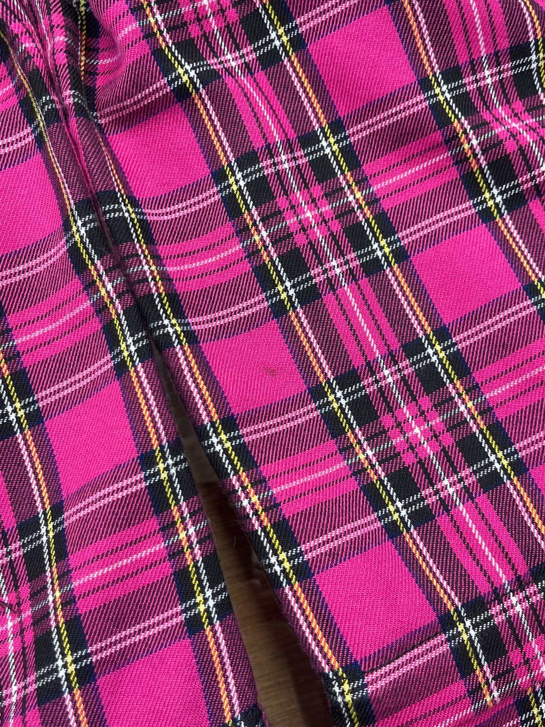 트립 Nyc 핑크 플래이드 카고 팬츠 상품이미지9