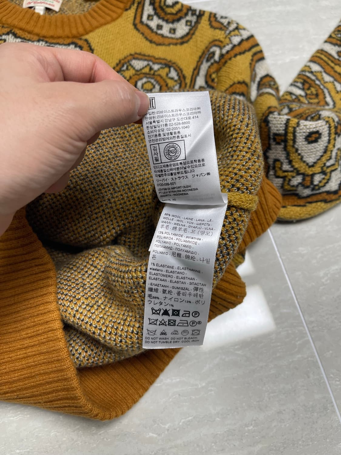 리바이스빈티지클로딩(LVC) 이스턴패턴 크루니트 상품이미지6