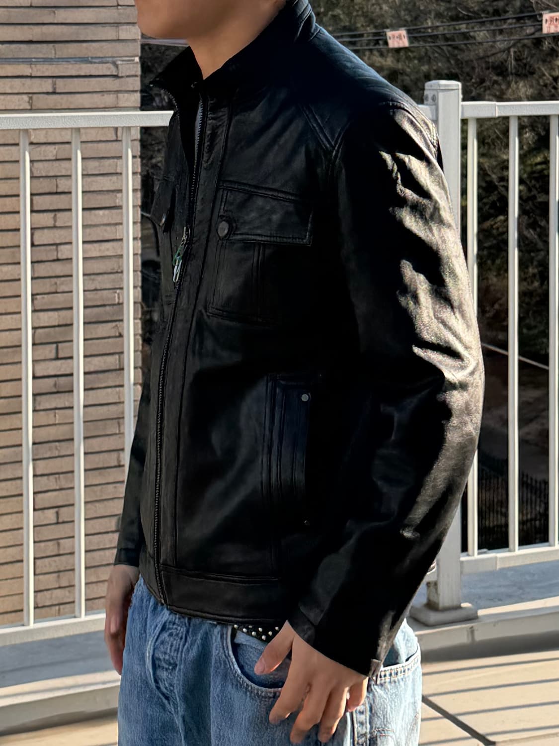 빈티지 양가죽 레더자켓 상품이미지6