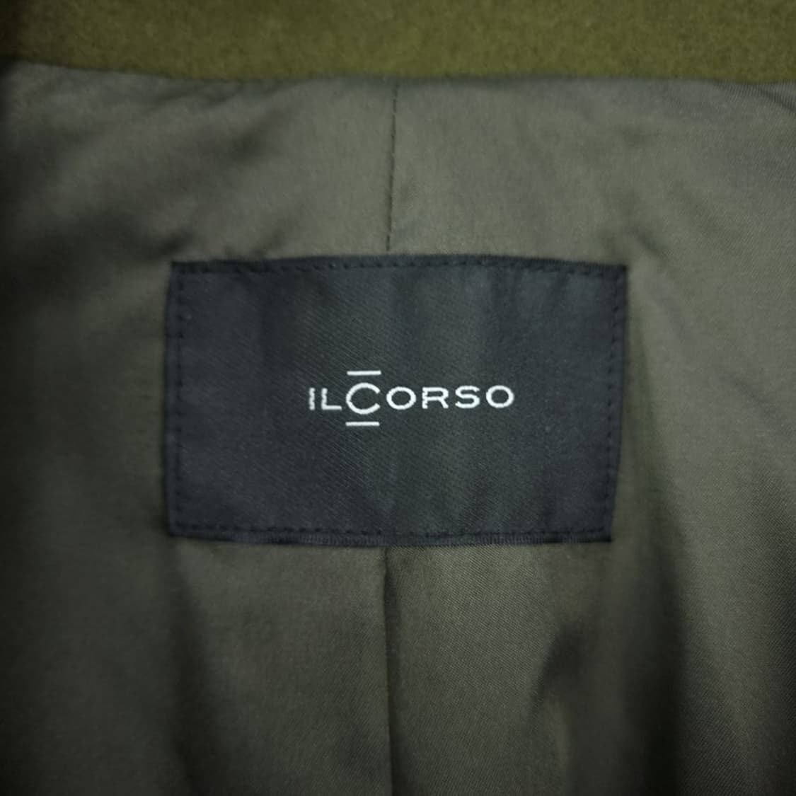 [일꼬르소] 오버핏 모직 더블 피코트 카키 M19643 상품이미지7