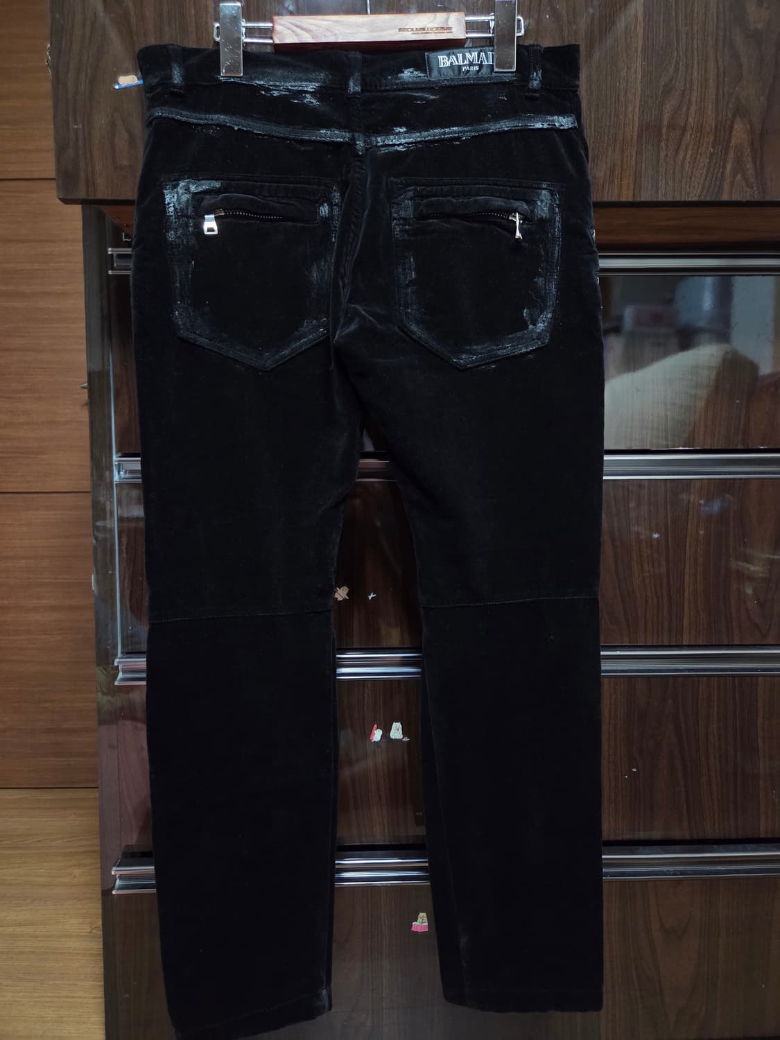 발망 더블 지퍼 벨벳 바이커 30 상품이미지2