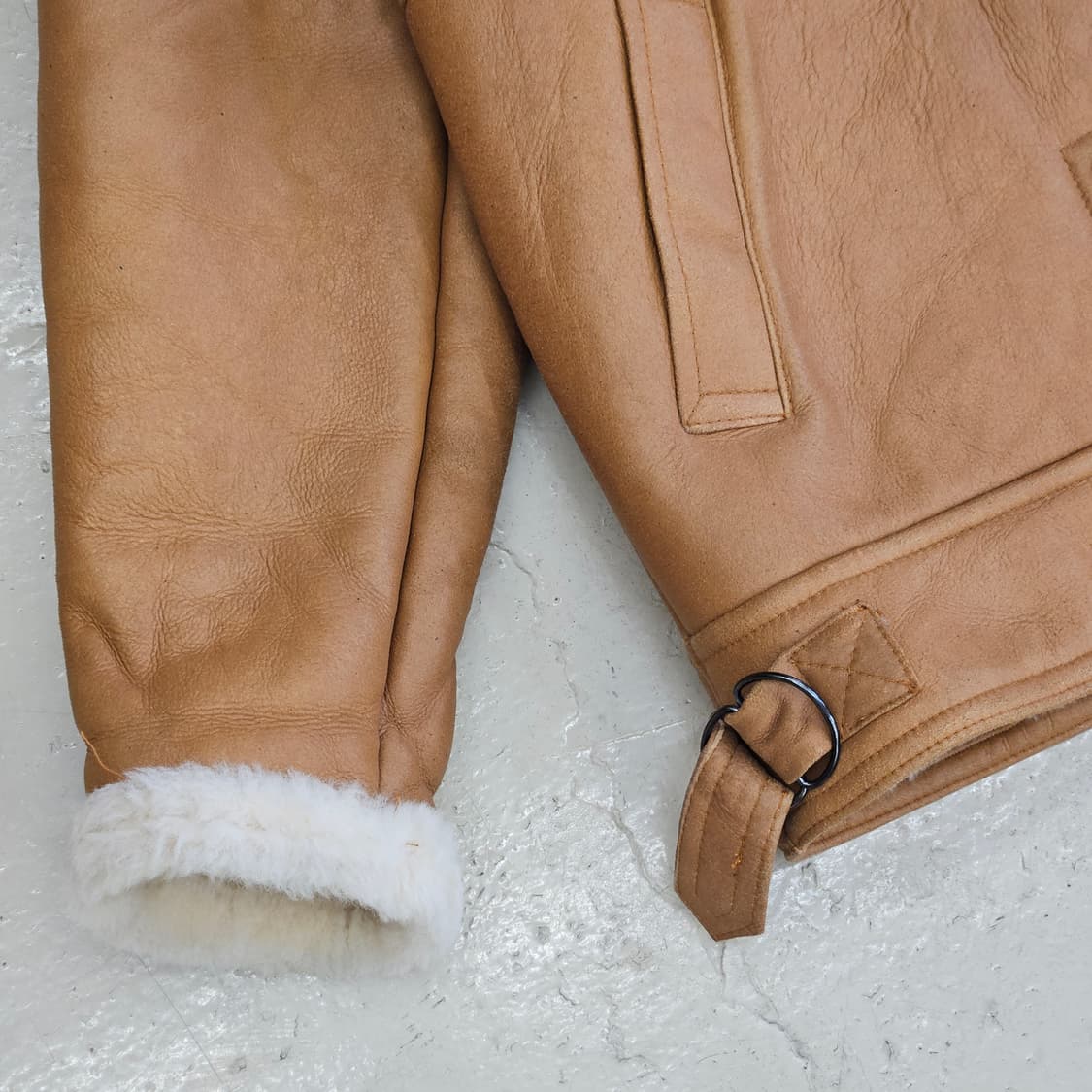 JPN SHEEPSKIN 쉽스킨 양가죽 양털 무스탕 빈티지 여성 오버핏 상품이미지2