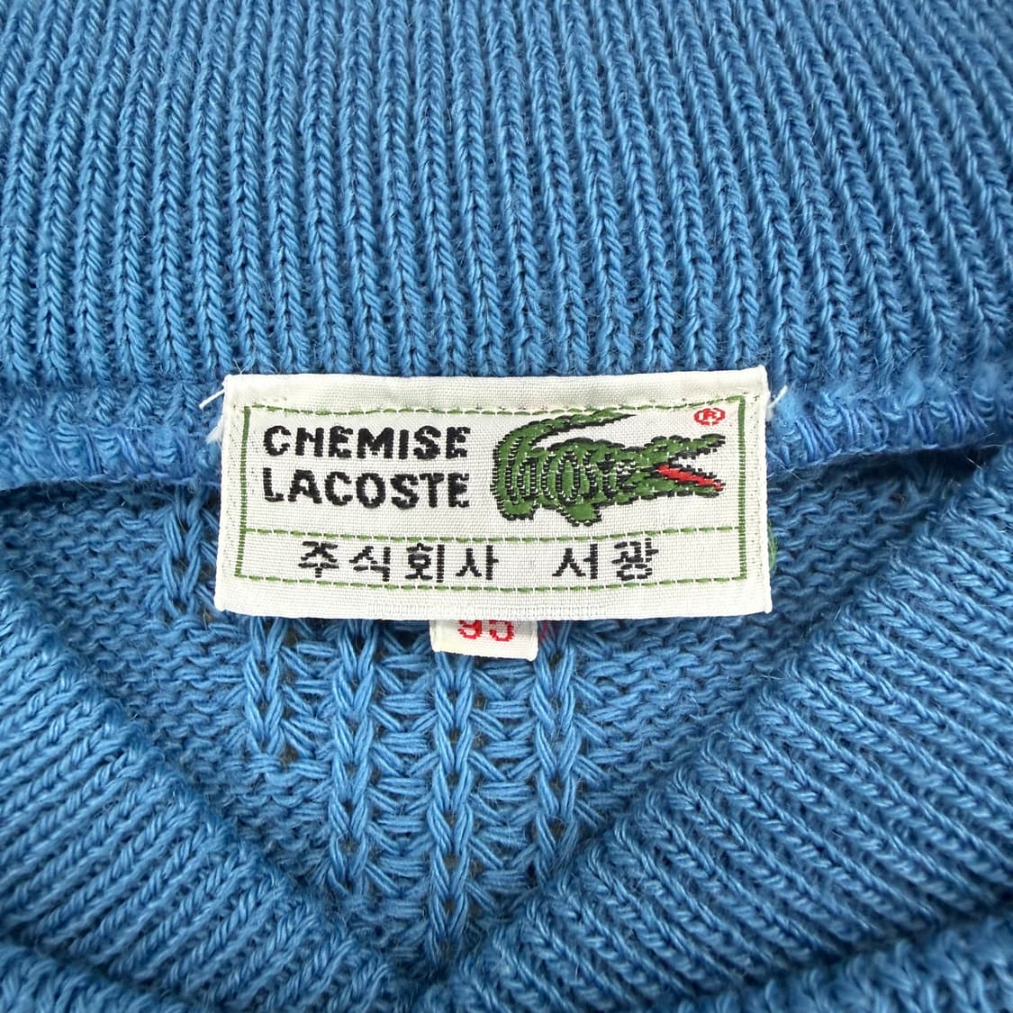 (M)90s 라코스테 Lacoste 니트(블루) 상품이미지2