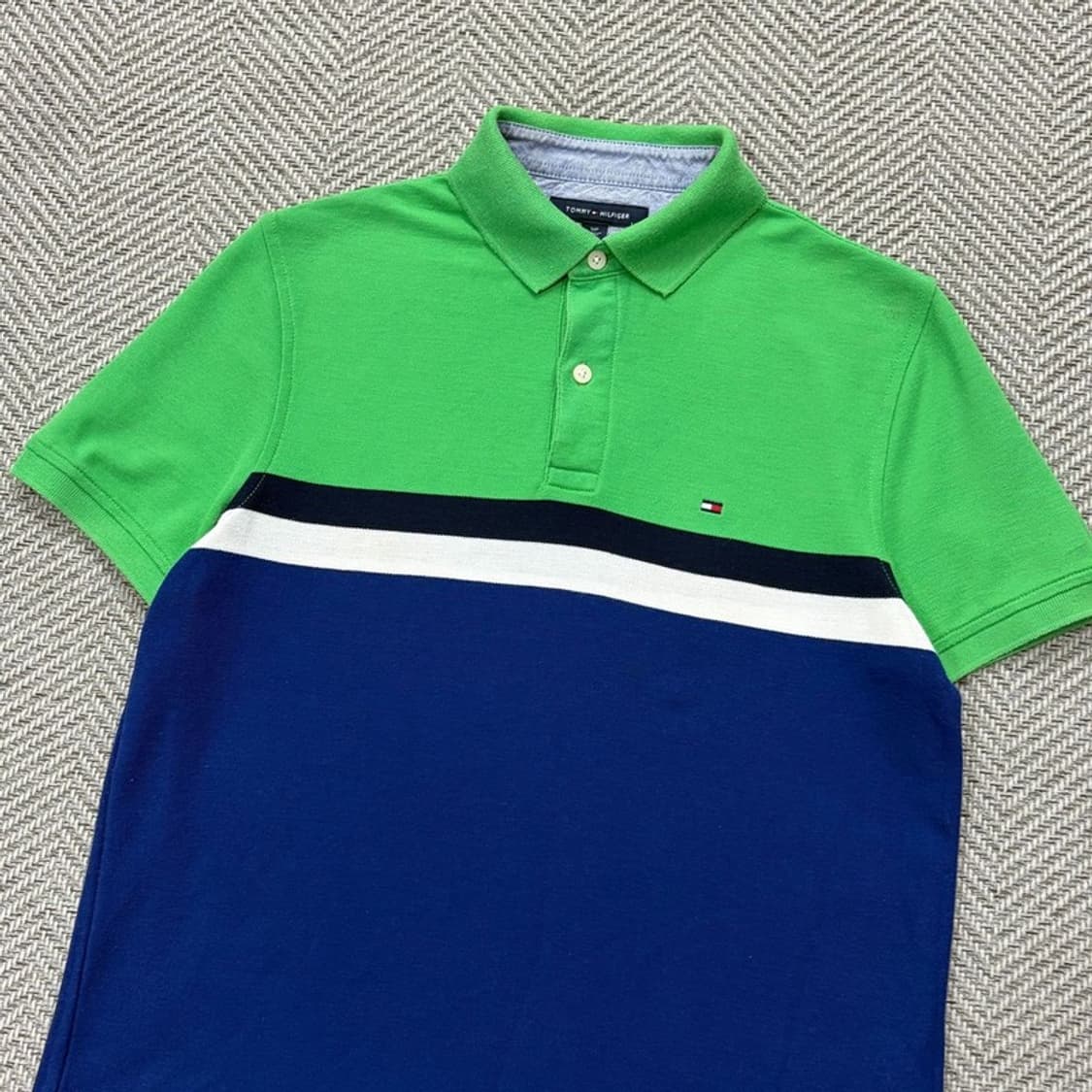 타미힐피거 배색 로고 피케티셔츠 v2938 상품이미지3