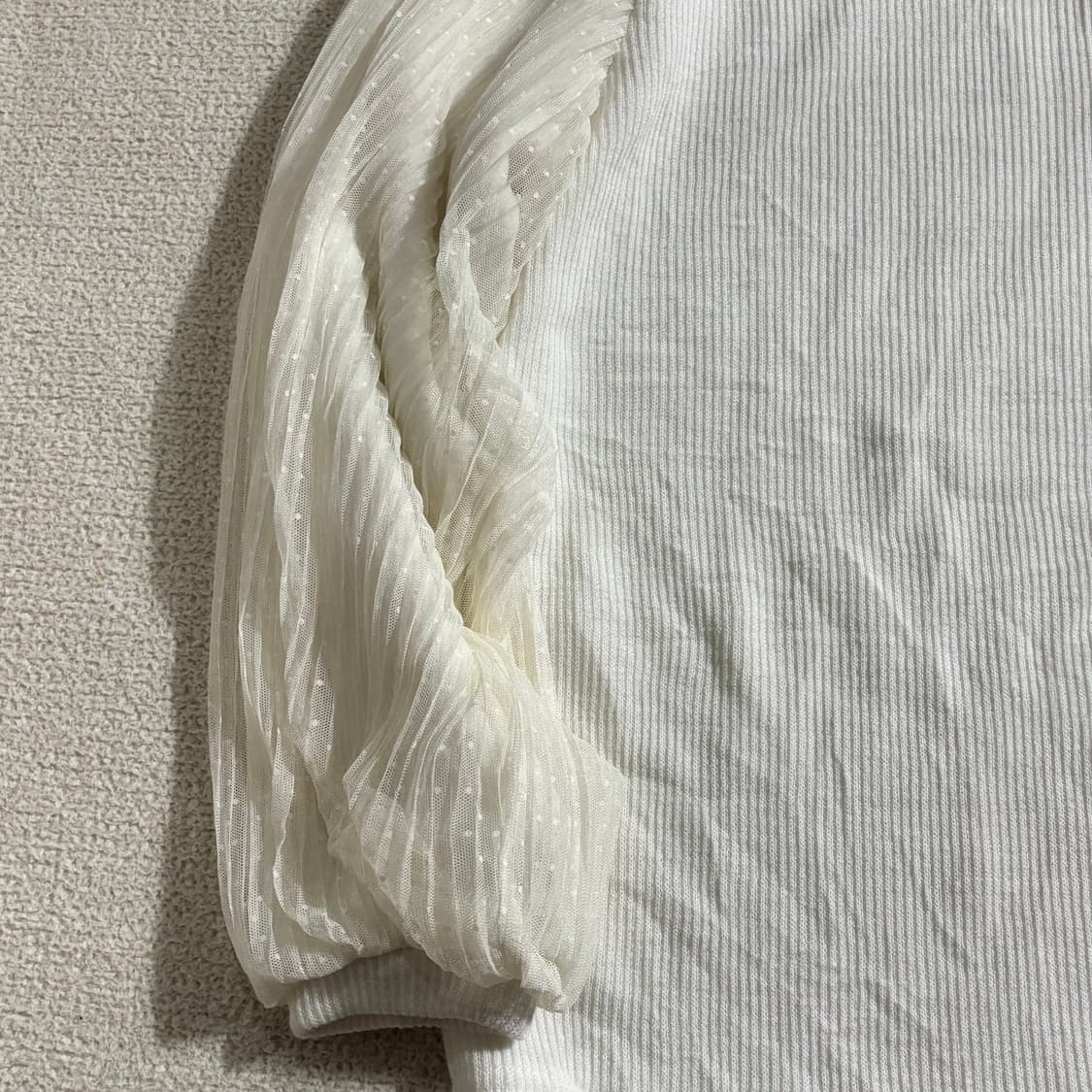 일본빈티지 GLACIER 화이트 탑 상품이미지3