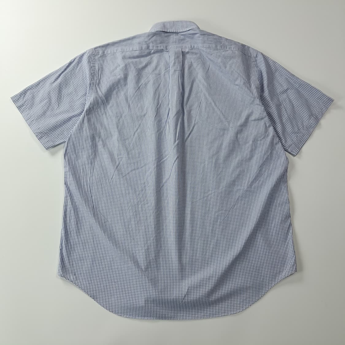 CK354 L 폴로 90s 블루 윈도우페인 반팔 셔츠 남방 상품이미지7