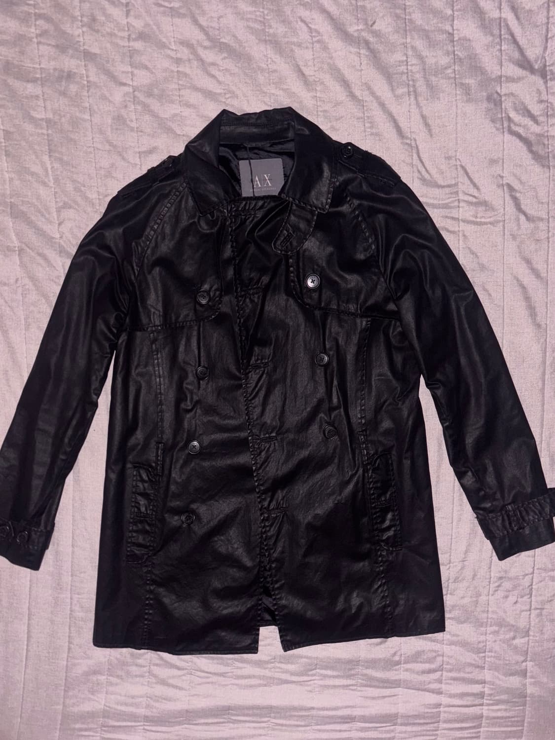 아르마니 익스체인지 코팅 트렌치코트 s 상품이미지1