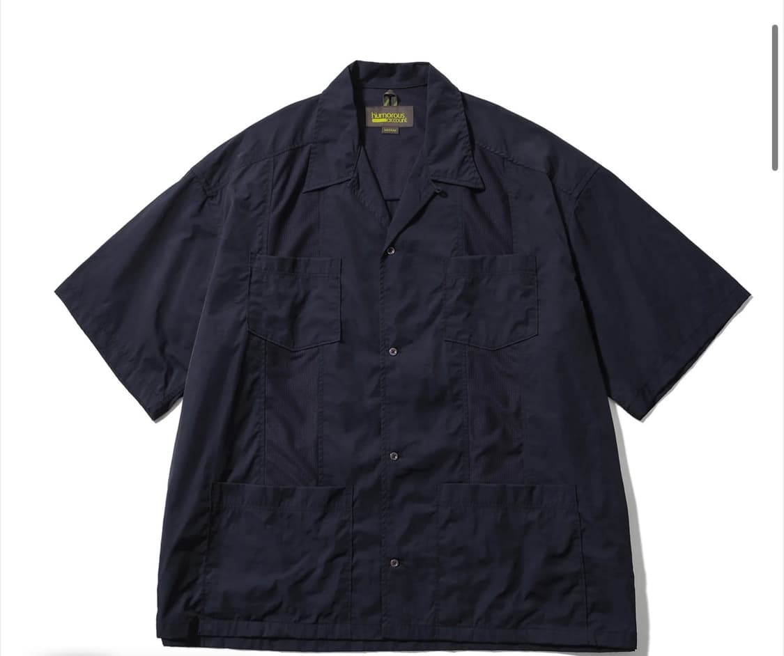 휴머러스어카운트 GUAYABERA 쿠바셔츠 네이비 M 팝니다 상품이미지3