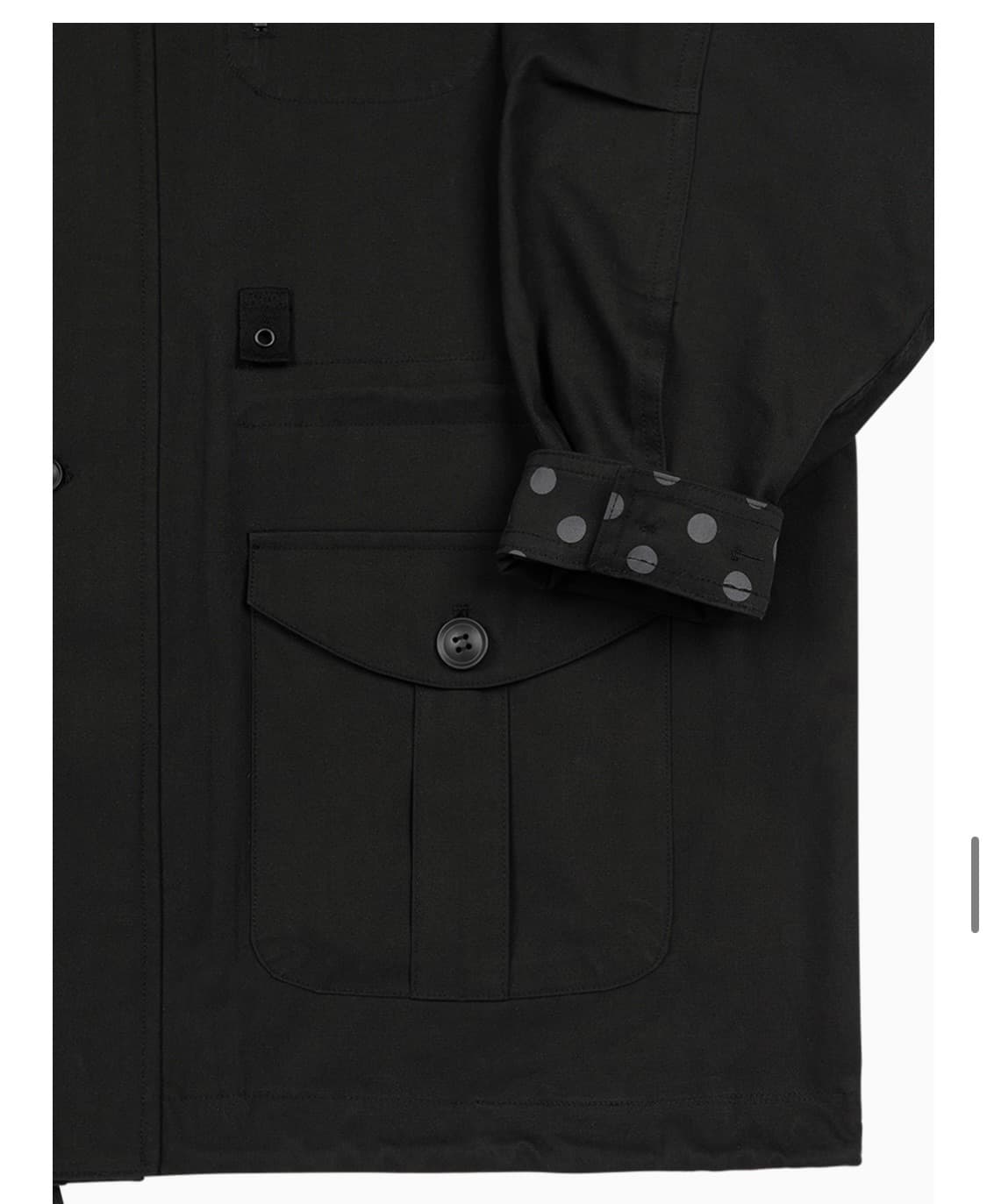 오헤시오 트렌치 칼라 점퍼 TRENCH COLLAR JUMPER 블랙 상품이미지1