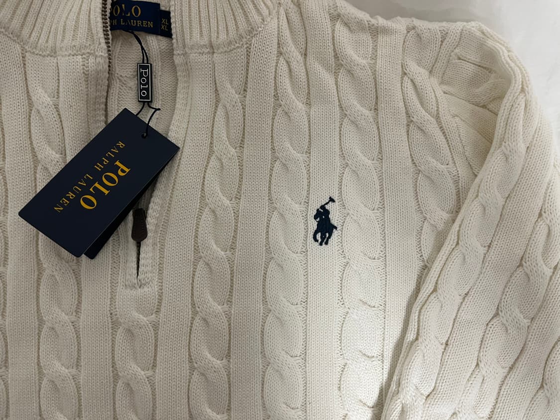 폴로 케이블 반집업  XL 상품이미지3