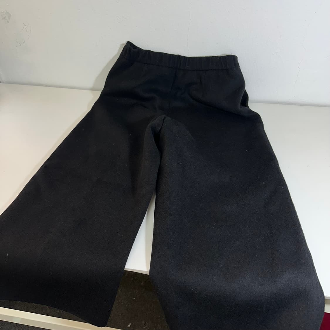 77 SOWOOL 소울 블랙 8부 울 슬랙스 상품이미지3