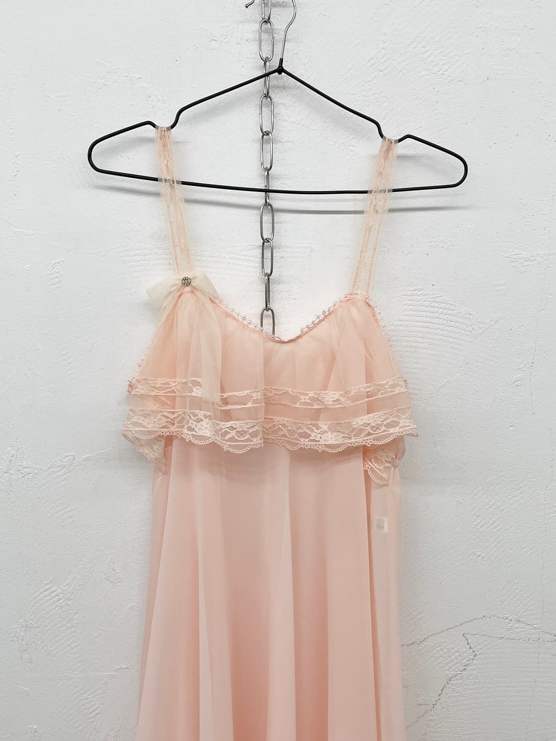 비너스 핑크 시어 레이스 슬립 상품이미지5