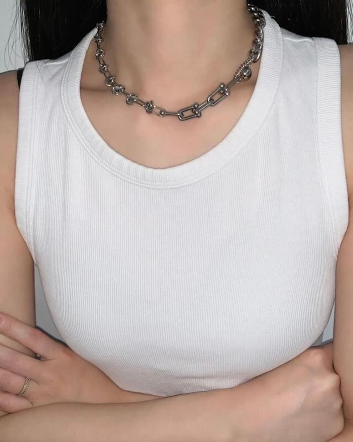 BALL PIERCING CHAIN NECKLACE 상품이미지4