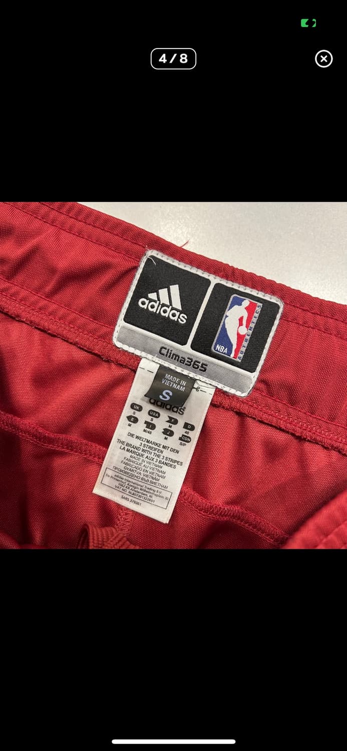 [S] 아디다스 NBA 버튼 트랙 팬츠 레드 A259 상품이미지4