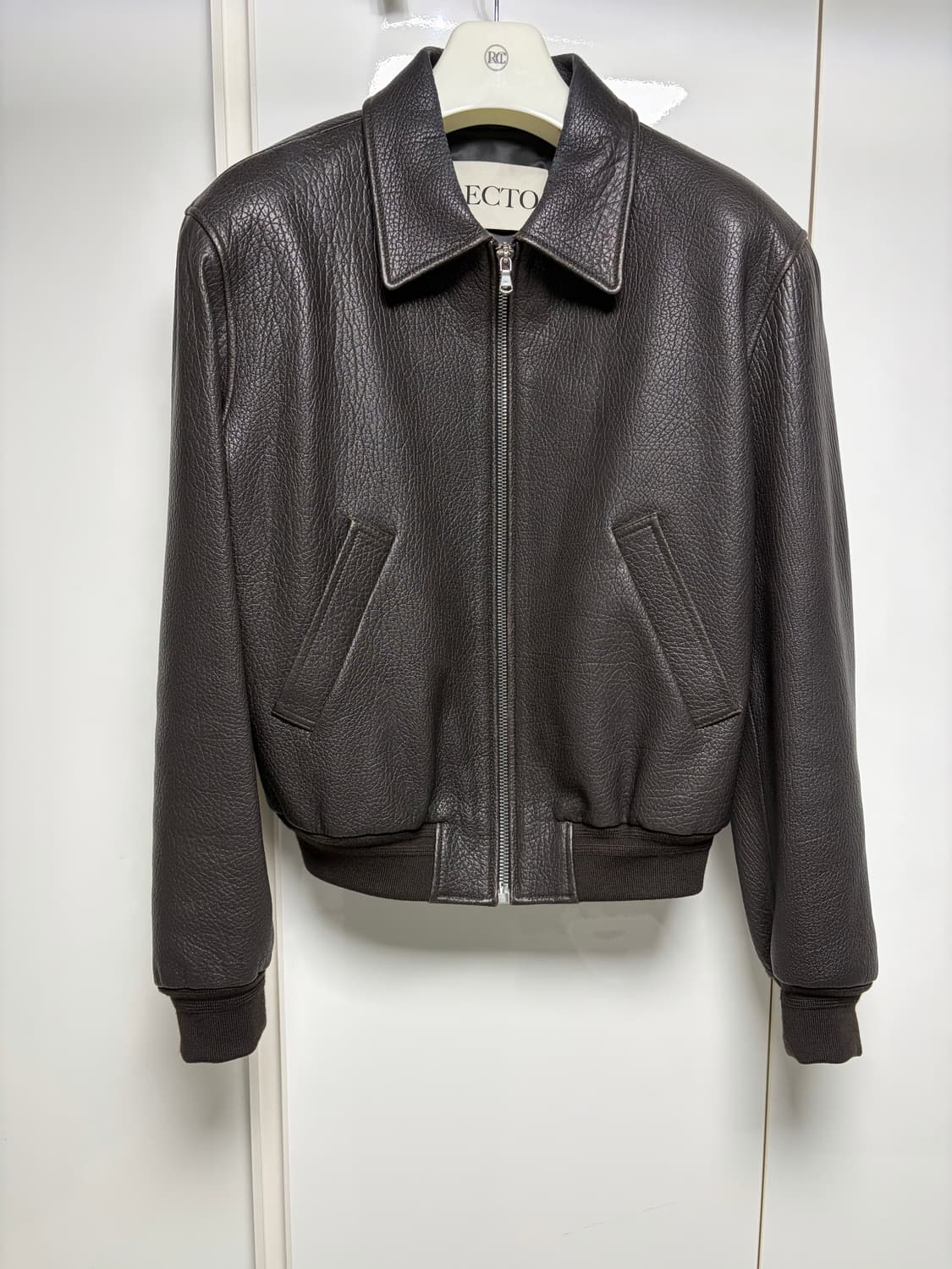 렉토 램 레더 슈렁큰 자켓 s사이즈 팝니다 상품이미지2