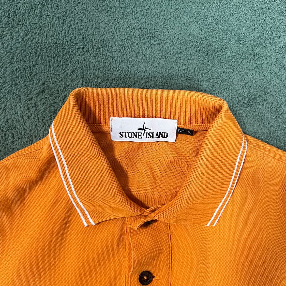 스톤아일랜드 오렌지 카라 반팔 (슬림핏) 상품이미지4