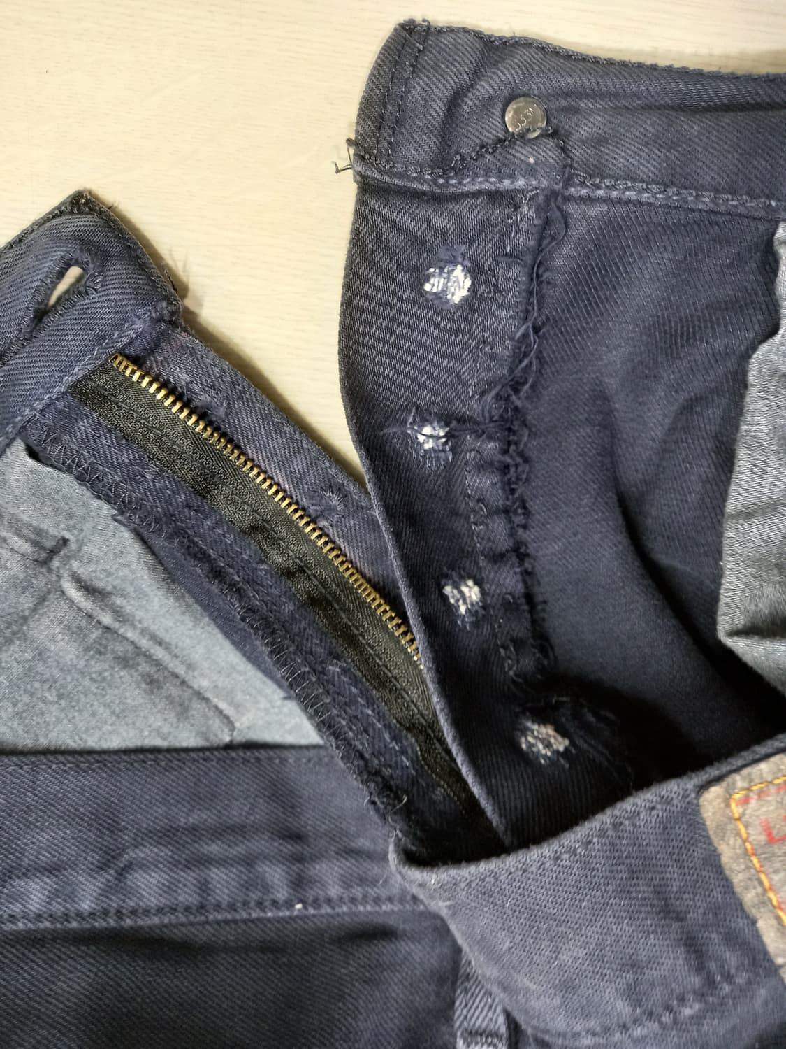 33 05's 리바이스501 일자진 진청 커스텀 33-421 상품이미지10