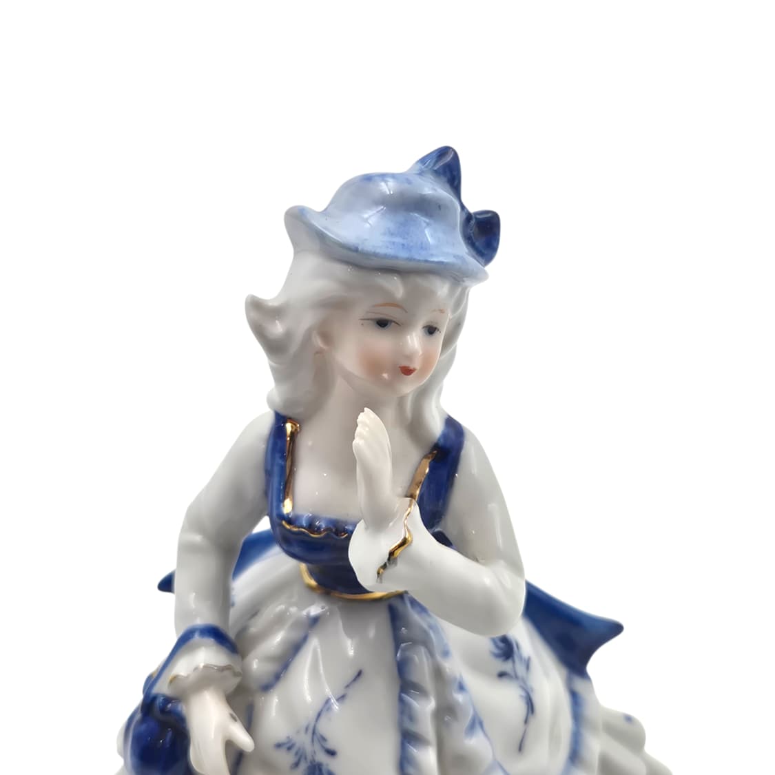 80s 가토 공예 엔틱 소녀 피겨린 오르골 상품이미지2