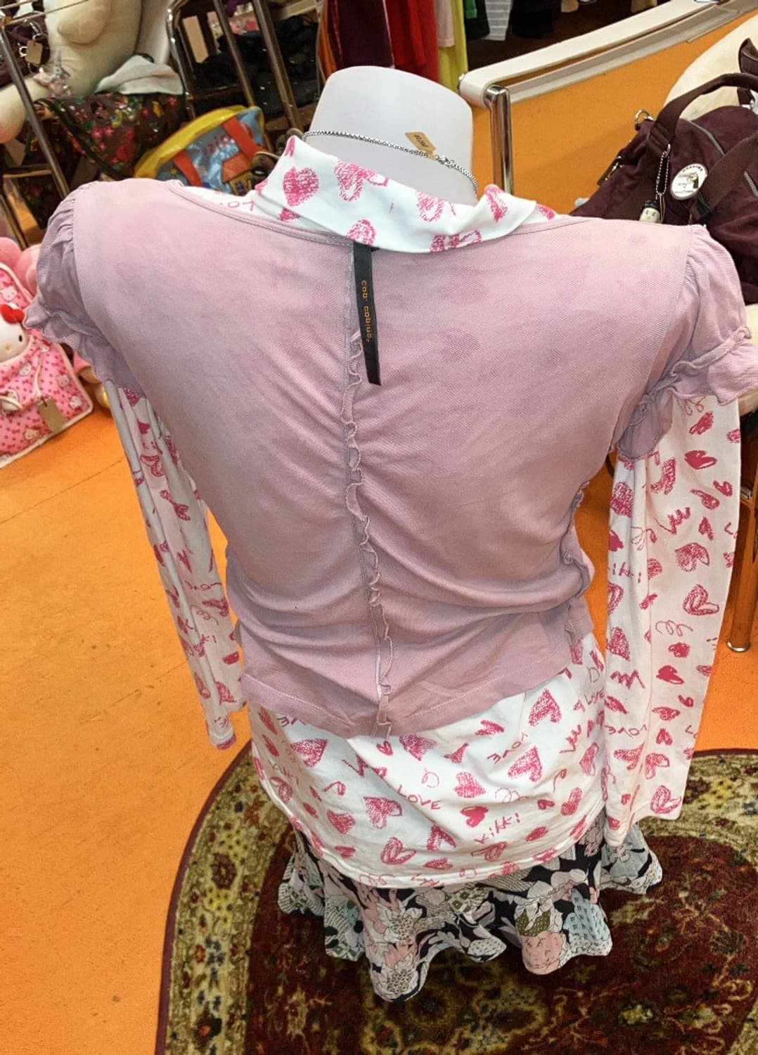 kikki 레터링 폴라 티셔츠 상품이미지4