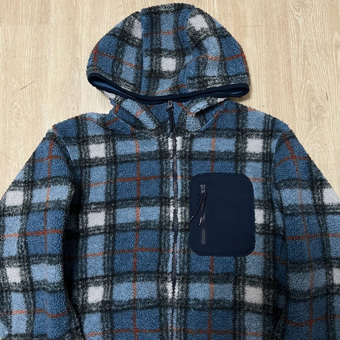 유니클로 JW앤더슨 체크 플리스 후리스 L/100  상품이미지2