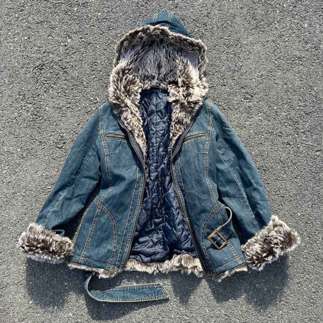 RECLAIMEDFEEL denim fake fur Jacket 상품이미지2