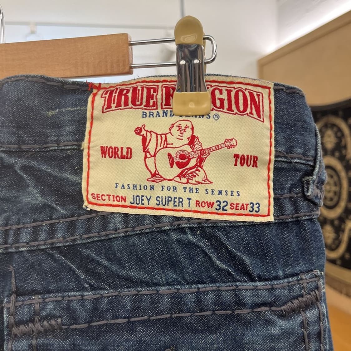 트루릴리전 조이슈퍼티 Y2K 레트로 부츠컷 데님팬츠 32인치 C11047 상품이미지5