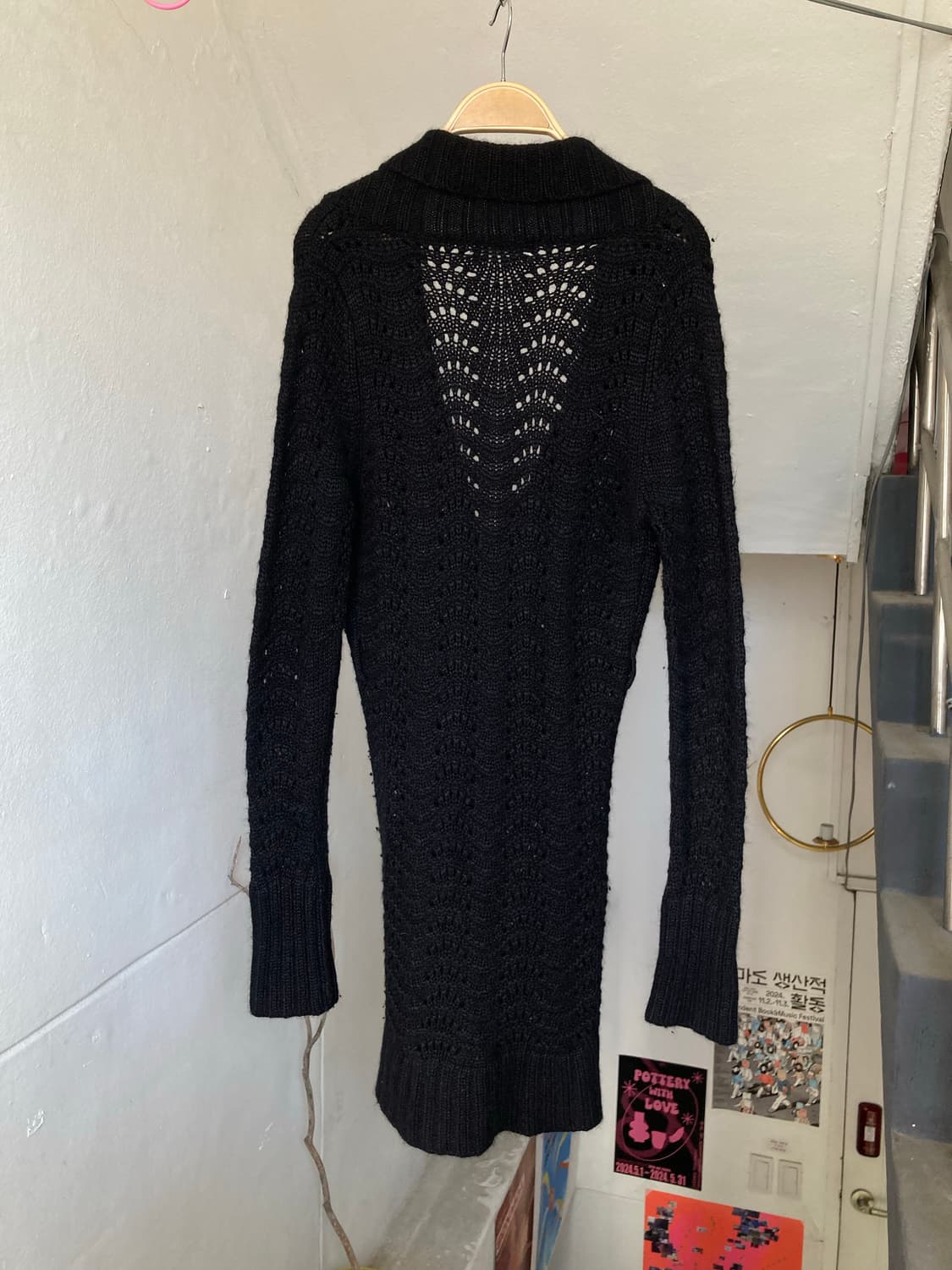 블랙 페어리 울 롱 가디건 상품이미지5