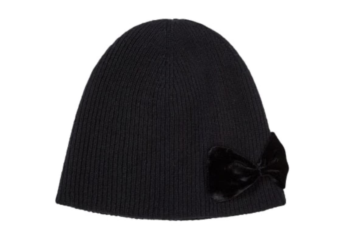 마지셔우드 리본 비니 블랙 상품이미지1