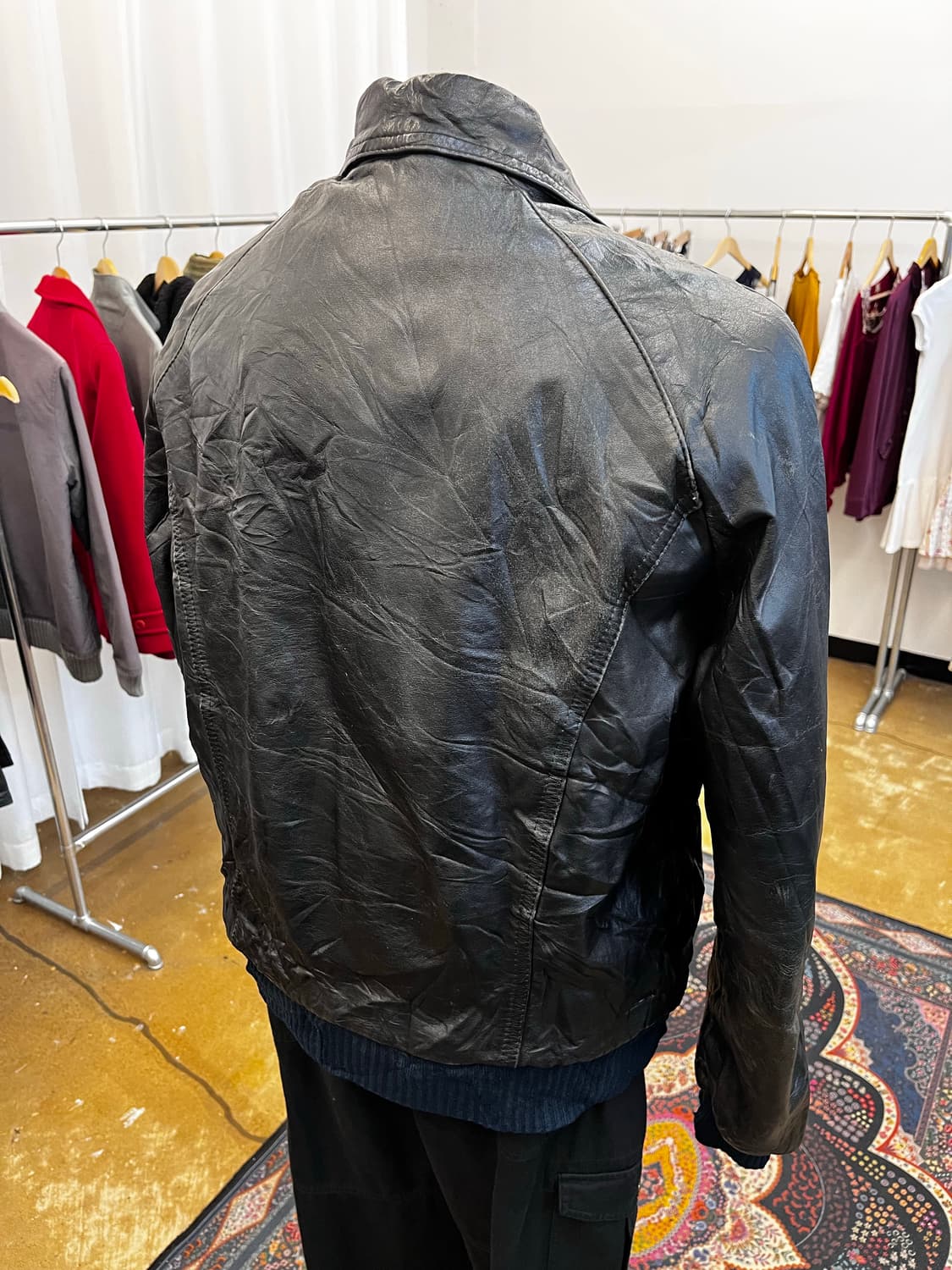 Echtes Leder 리얼 레더 블루종 자켓 상품이미지7