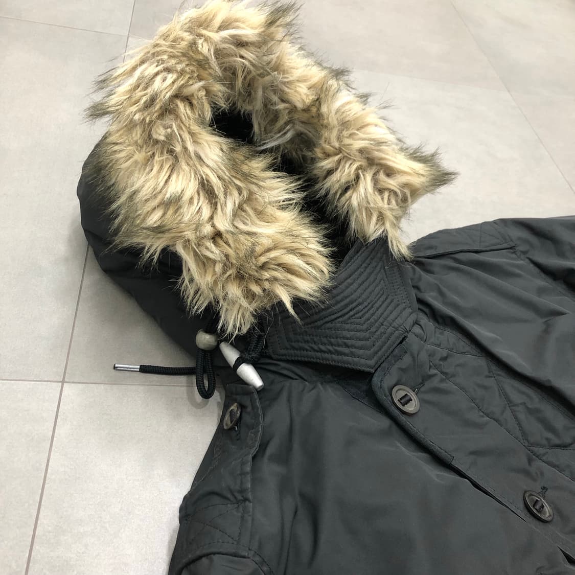 폴로 랄프로렌 피쉬테일 파카 밀리터리 덕다운 패딩 점퍼 블랙 L 상품이미지2