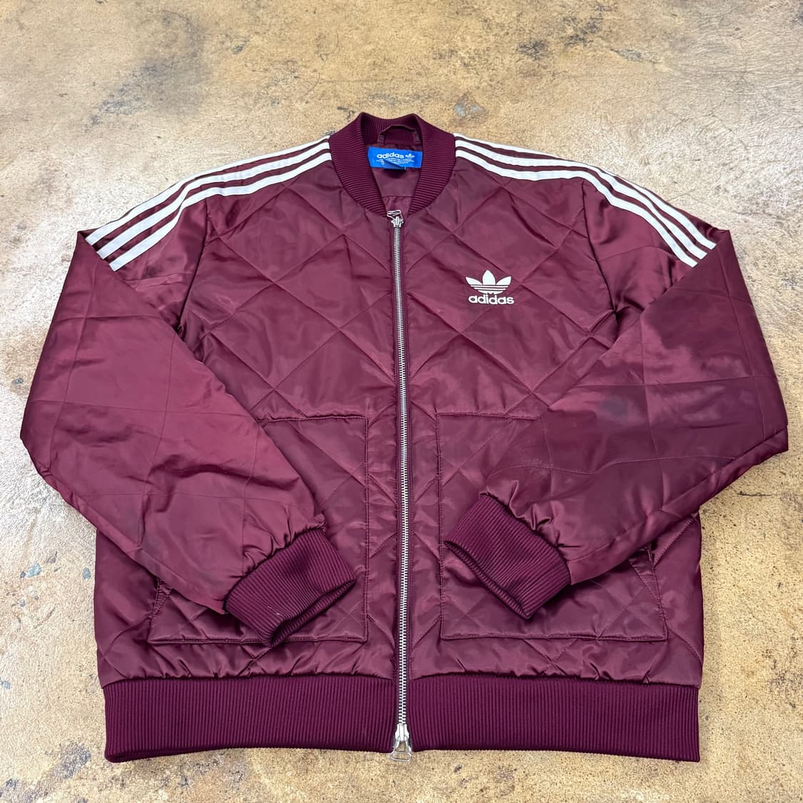 아디다스 버건디 퀄팅 패딩 105 상품이미지2