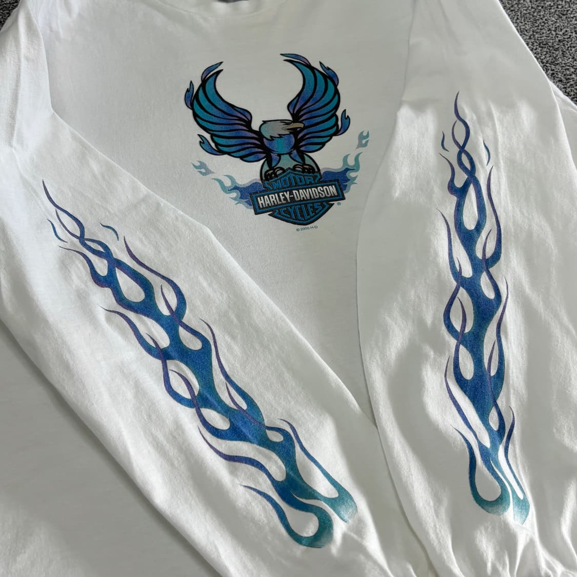빈티지 할리데이비슨 플레임 롱슬리브 티셔츠 상품이미지6