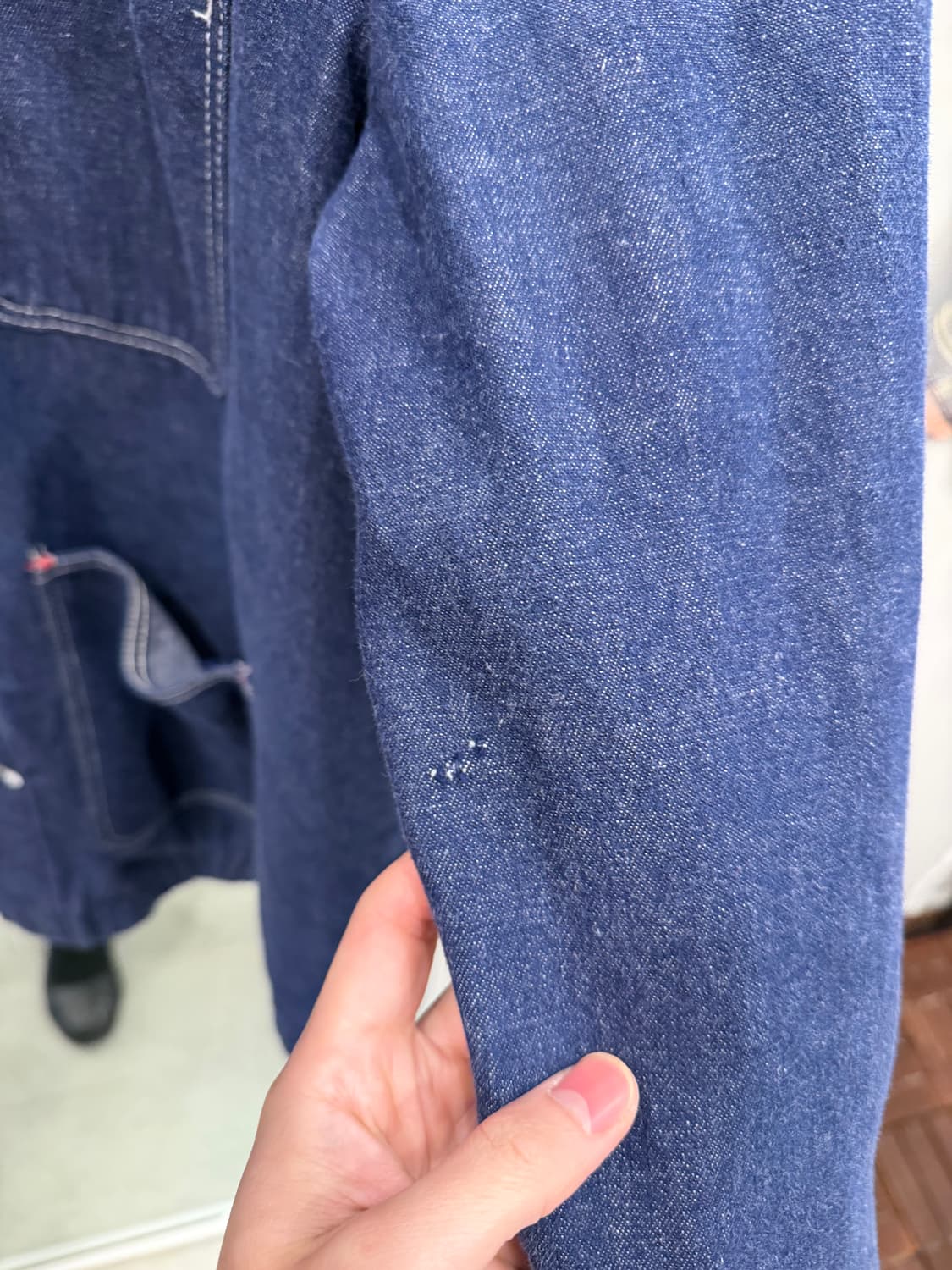 90s Wrangler 랭글러 데님 초어 코트 상품이미지8