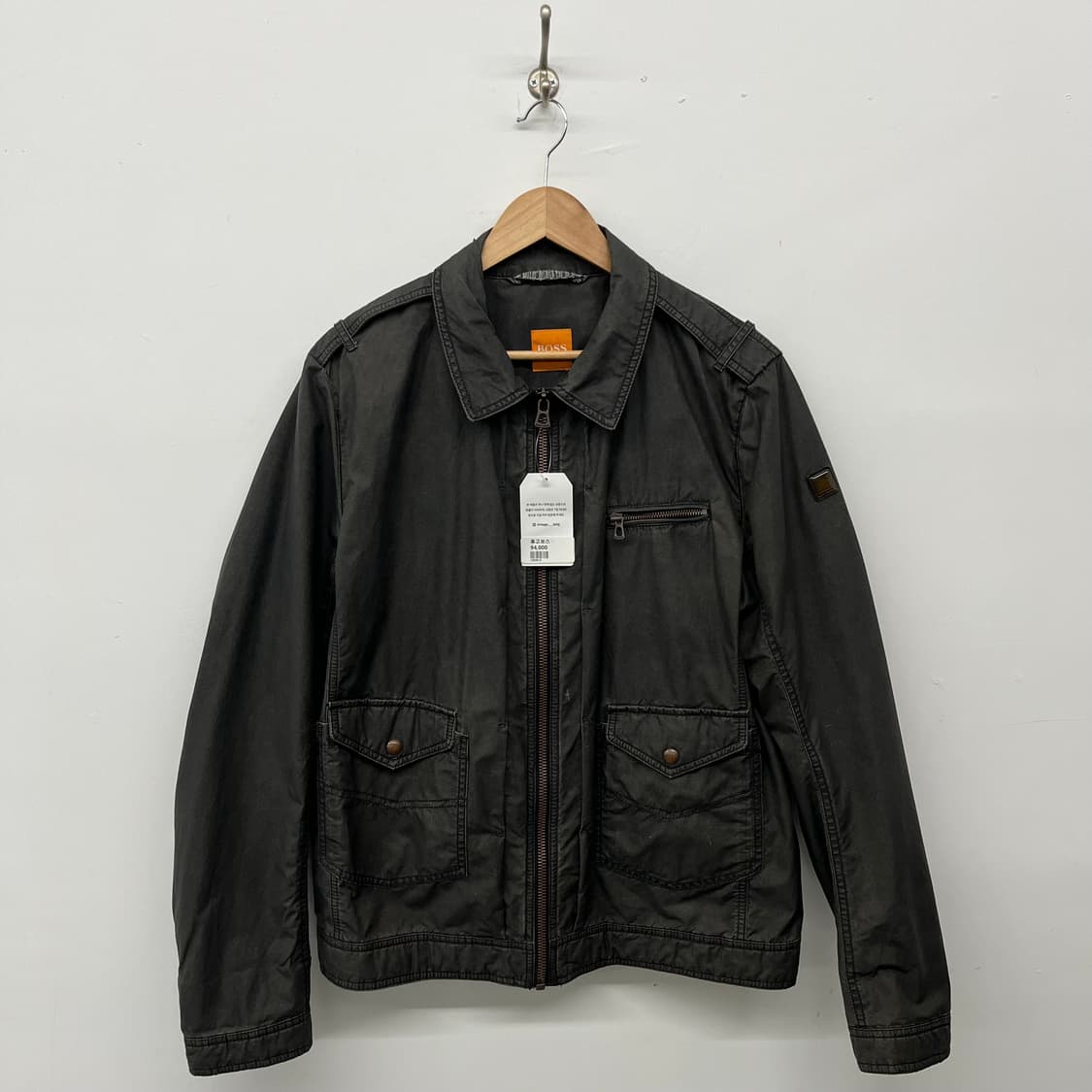 BOSS 휴고보스 블랙 야상 점퍼 남 L 상품이미지1