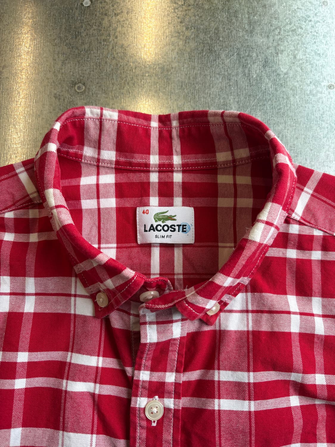 라코스테 체크 셔츠 상품이미지2