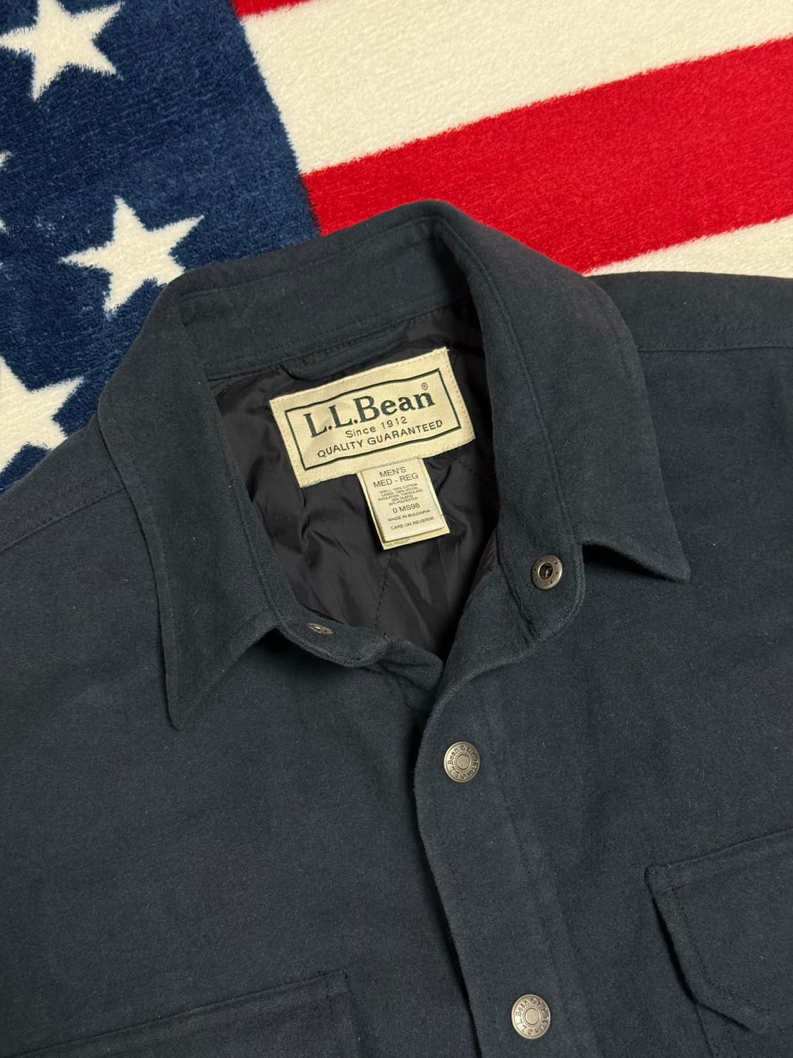 𝐋.𝐋 𝐁𝐞𝐚𝐧 퀄팅안감 셔츠형자켓 엘엘빈 vintage 상품이미지6