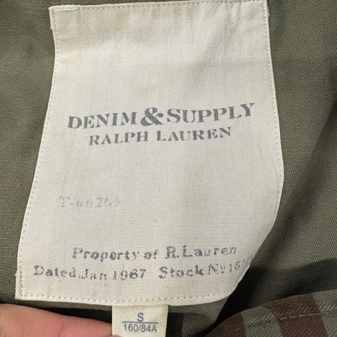 [정품/S] 데님앤서플라이 랄프로렌 밀리터리 카모 성조기 자켓 b17 상품이미지5