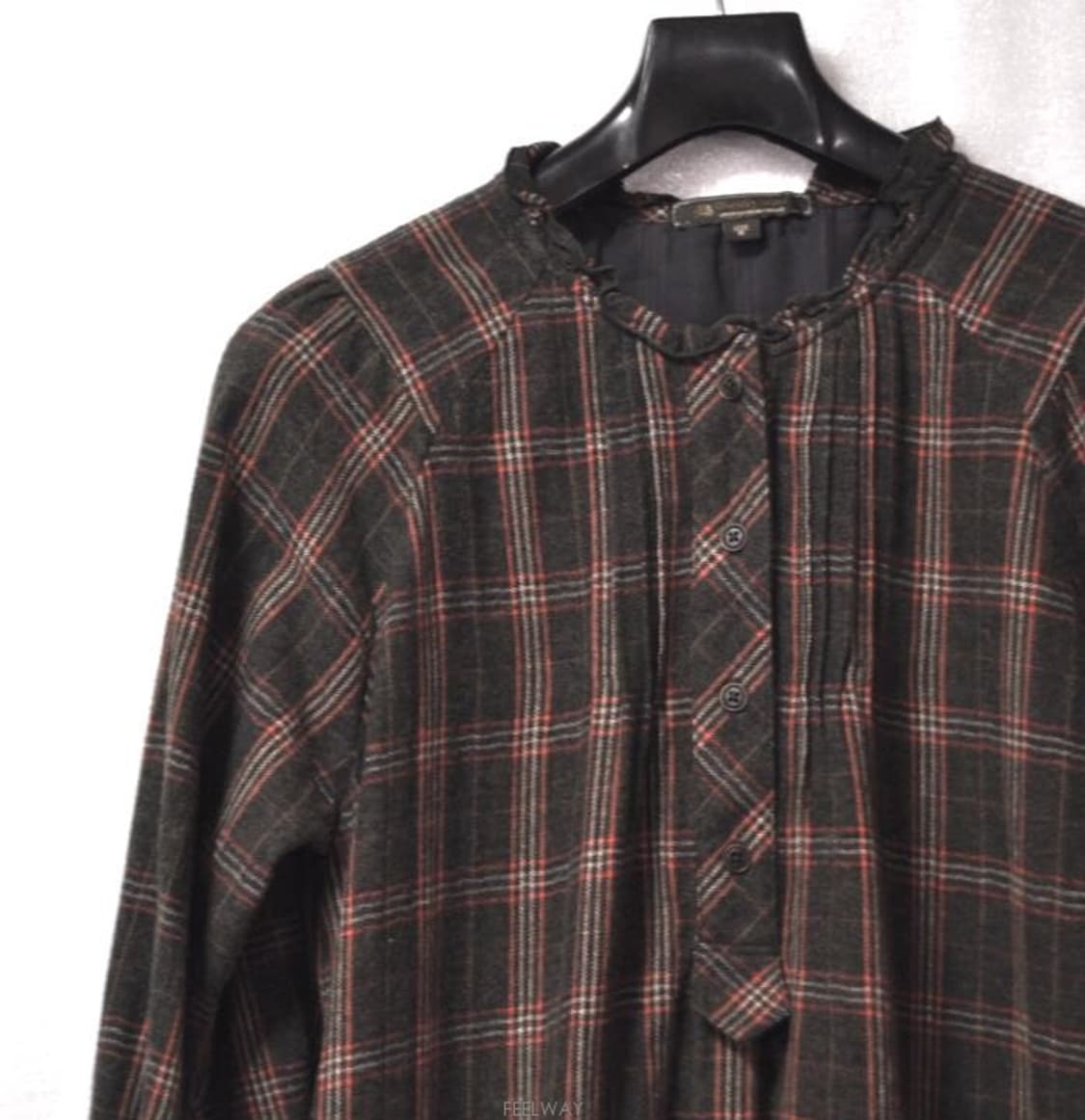 써스데이아일랜드/여성체크원피스(사이즈66) 상품이미지5