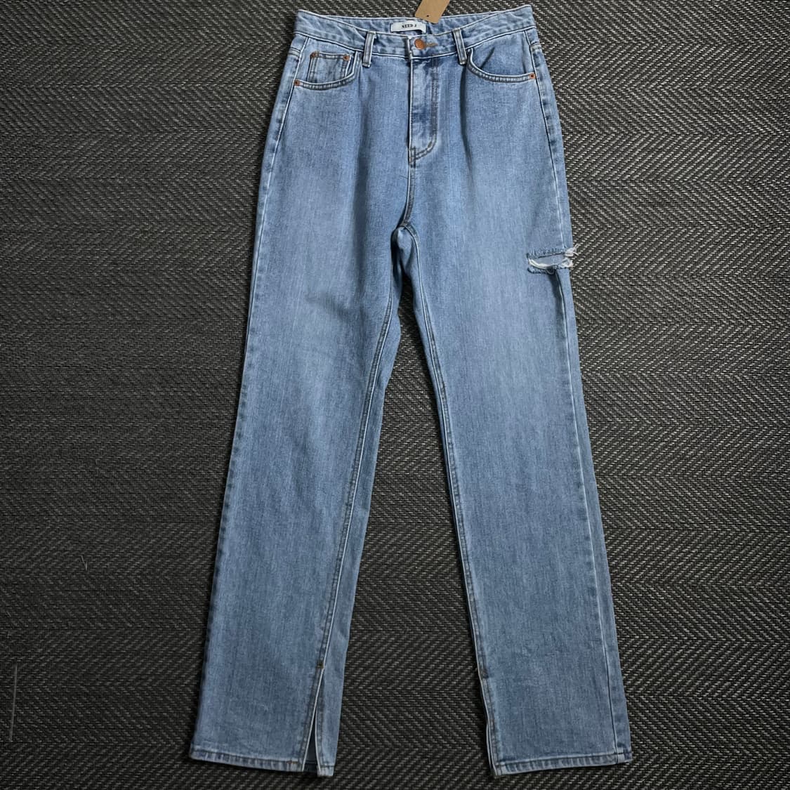 빈티지 우먼스 디스트로이드 슬림 데님 팬츠y 4507 상품이미지2